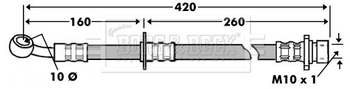 BORG & BECK stabdžių žarnelė BBH7451